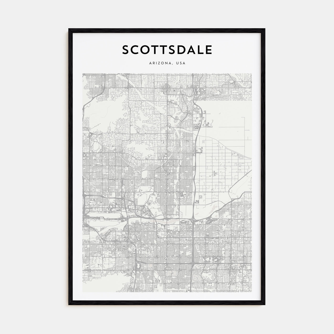 Scottsdale Map Portrait Poster