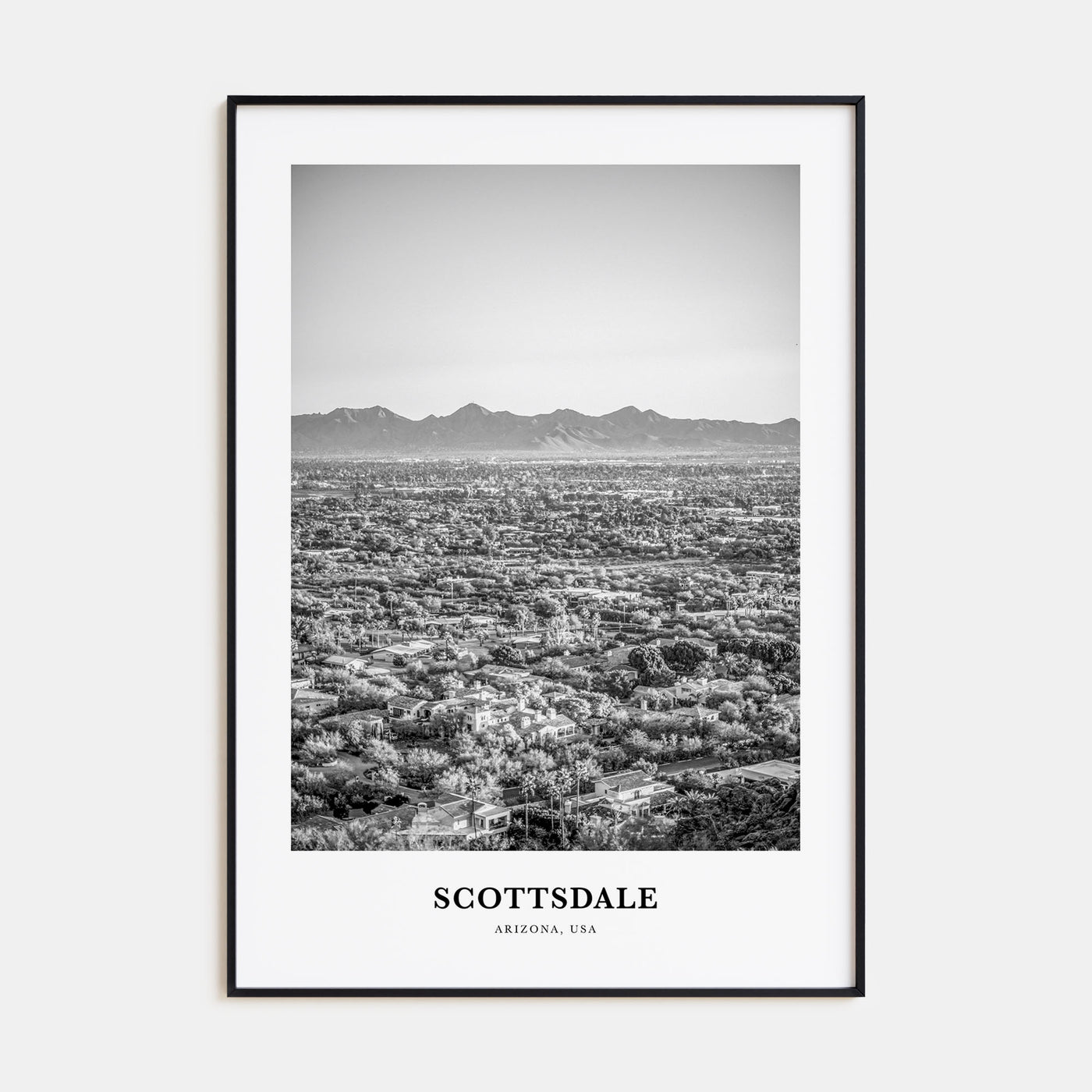 Scottsdale Portrait B&W No 1 Poster