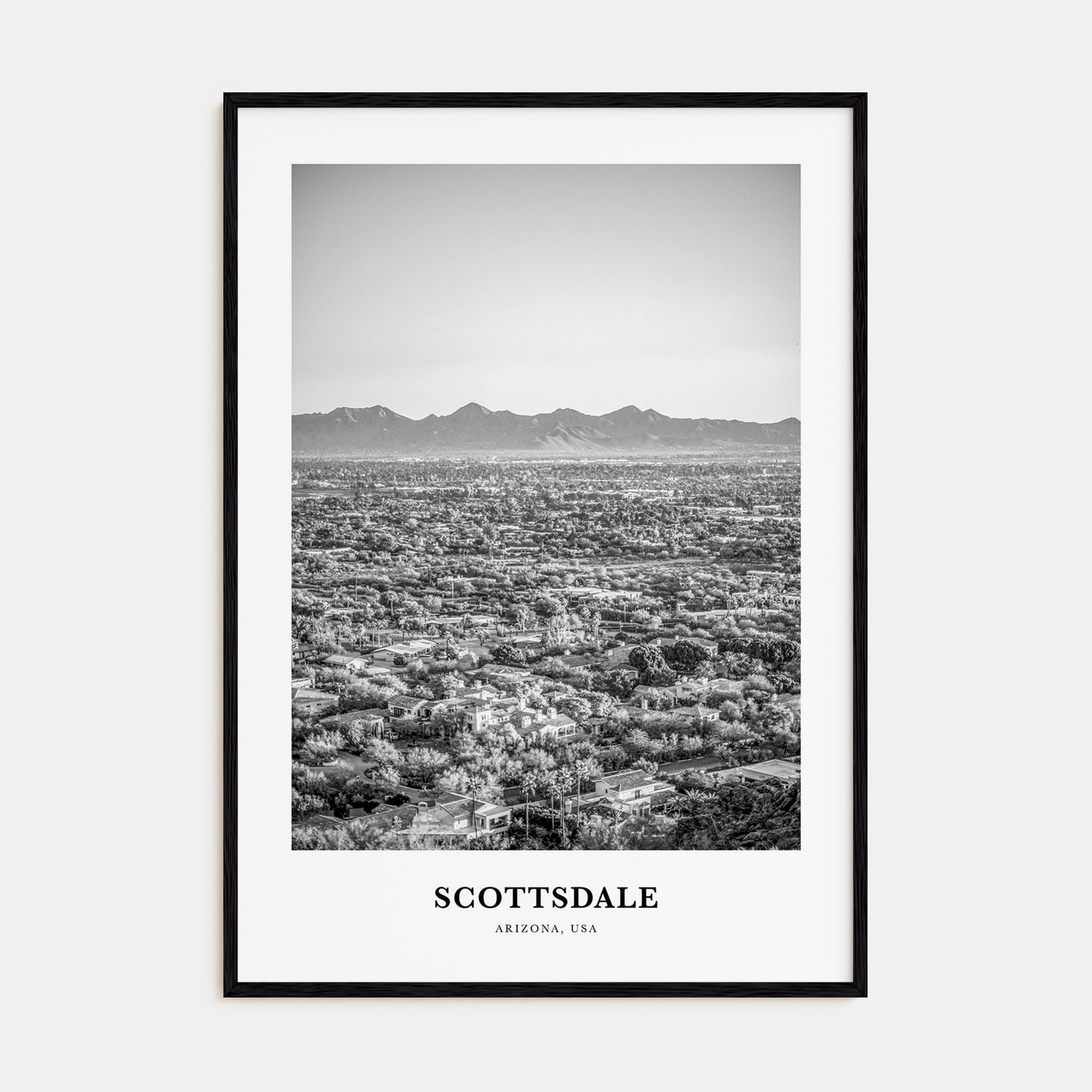 Scottsdale Portrait B&W No 1 Poster