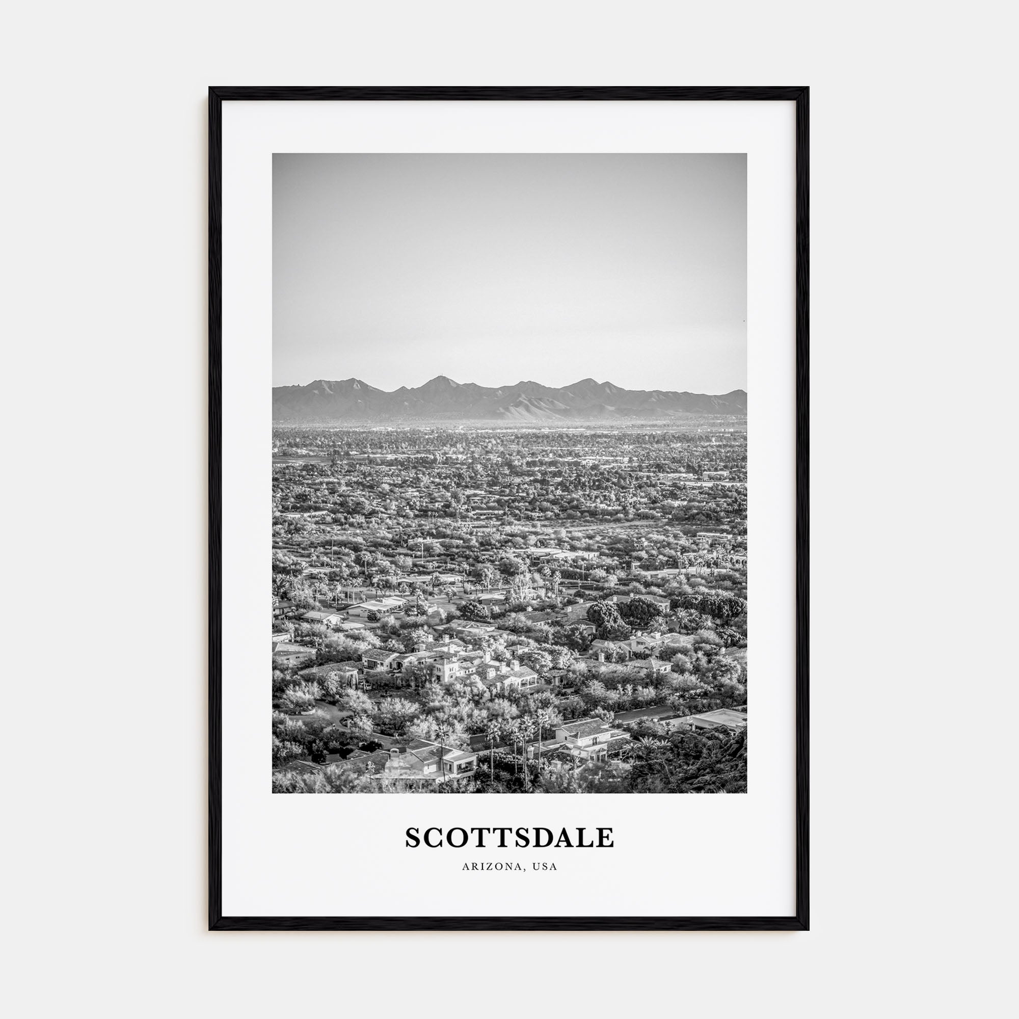 Scottsdale Portrait B&W No 1 Poster
