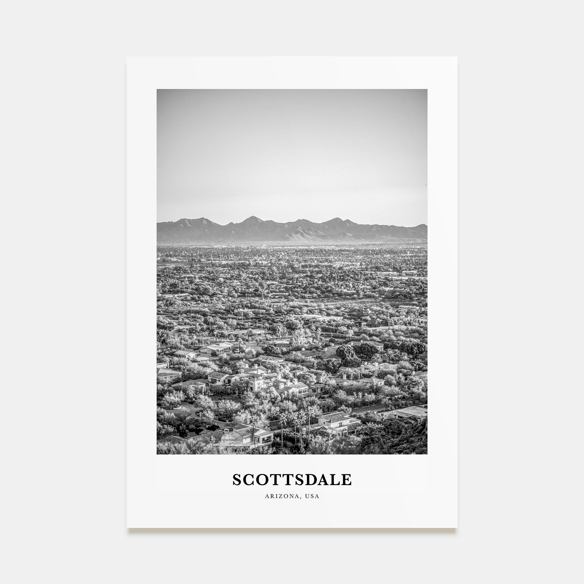 Scottsdale Portrait B&W No 1 Poster