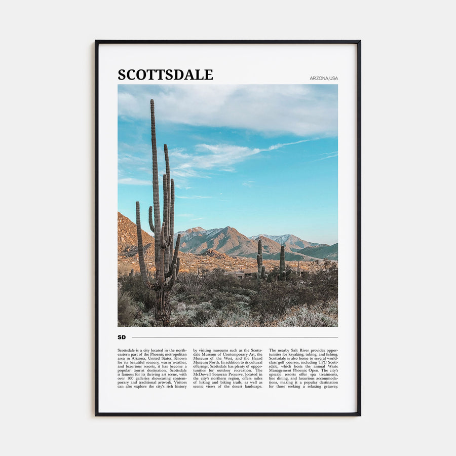 Scottsdale Travel Color Poster