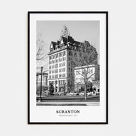 Scranton Portrait B&W No 1 Poster