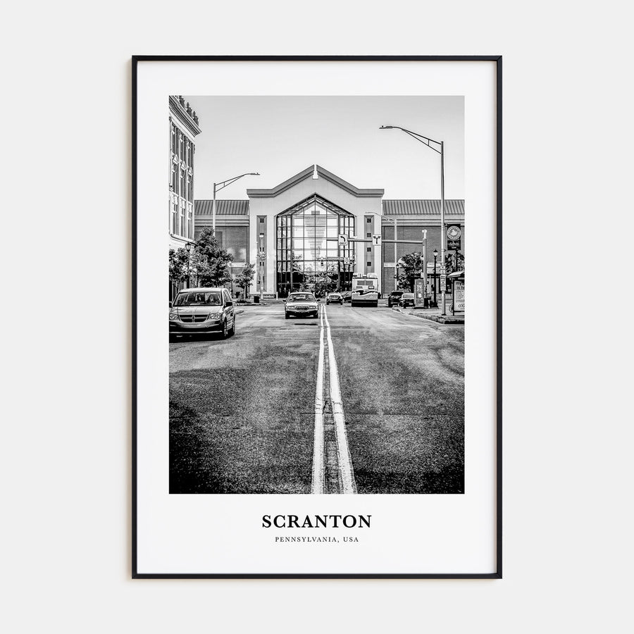 Scranton Portrait B&W No 2 Poster