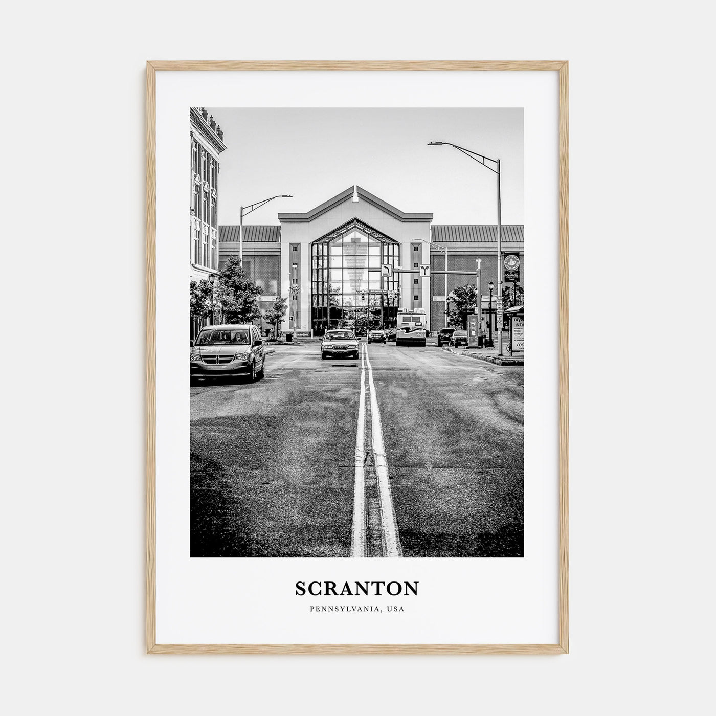 Scranton Portrait B&W No 2 Poster