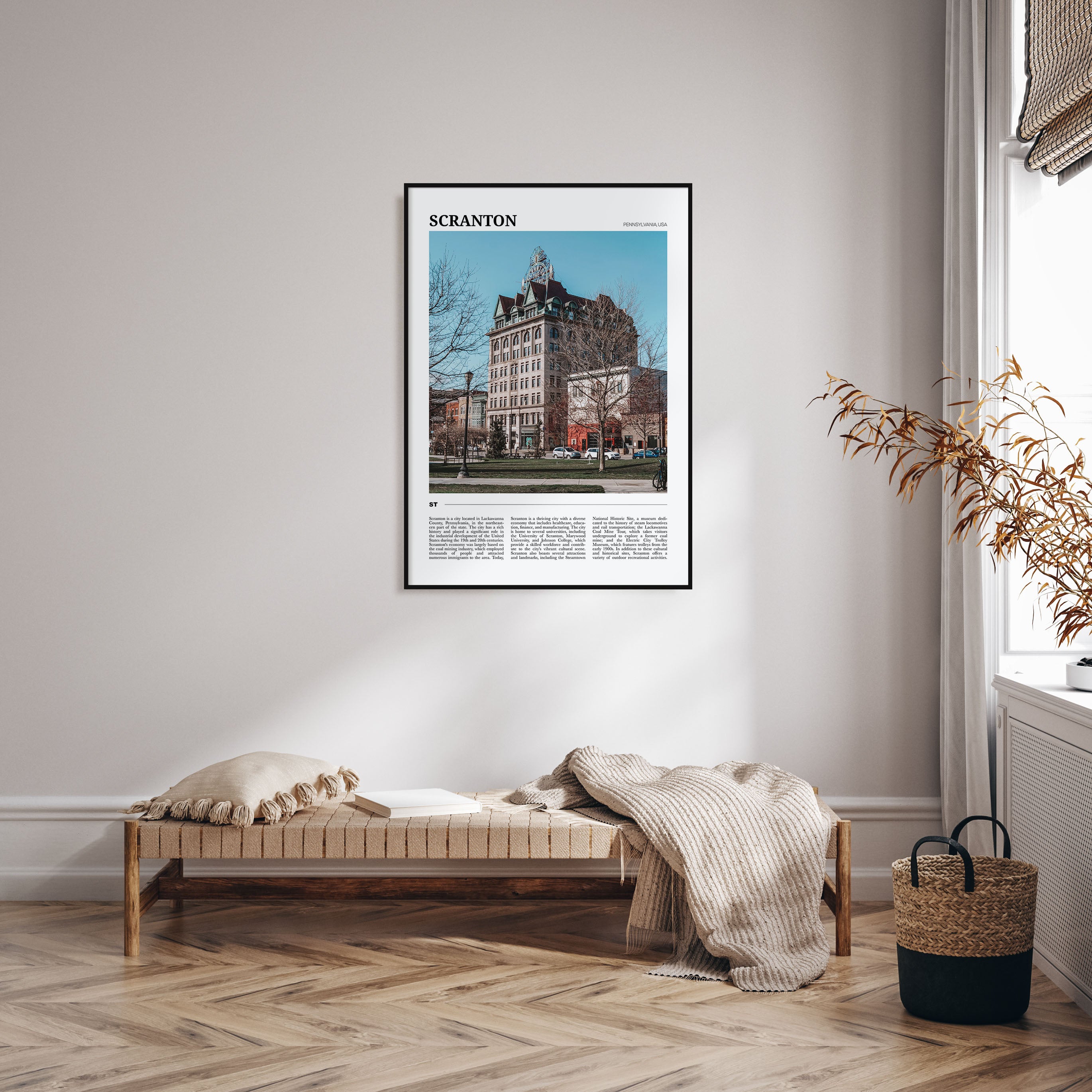 Scranton Travel Color Poster
