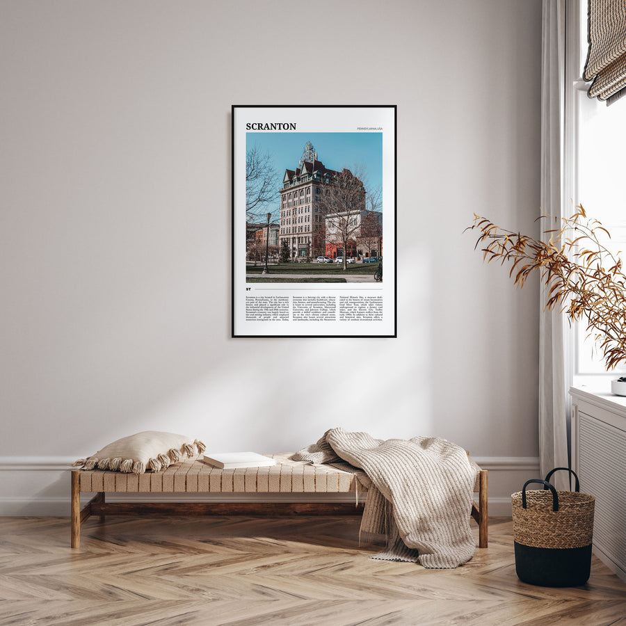 Scranton Travel Color Poster