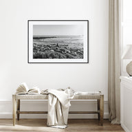 Seal Beach Landscape B&W Poster