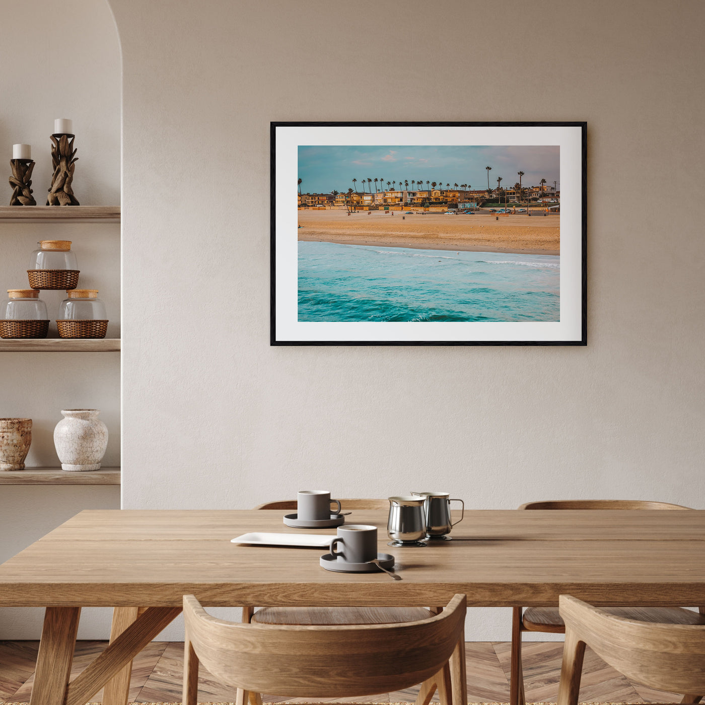 Seal Beach Landscape Color Poster
