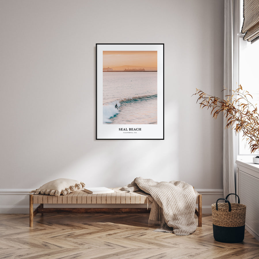Seal Beach Portrait Color No 1 Poster