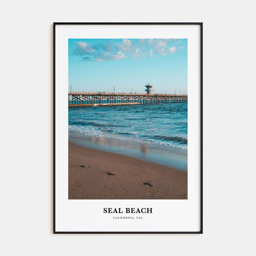 Seal Beach Portrait Color No 2 Poster