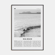 Seal Beach Travel B&W No 2 Poster