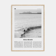 Seal Beach Travel B&W No 2 Poster