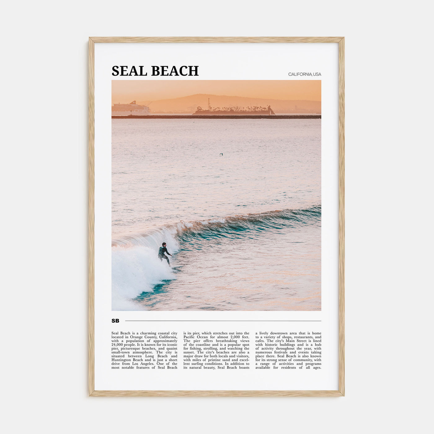 Seal Beach Travel Color No 1 Poster