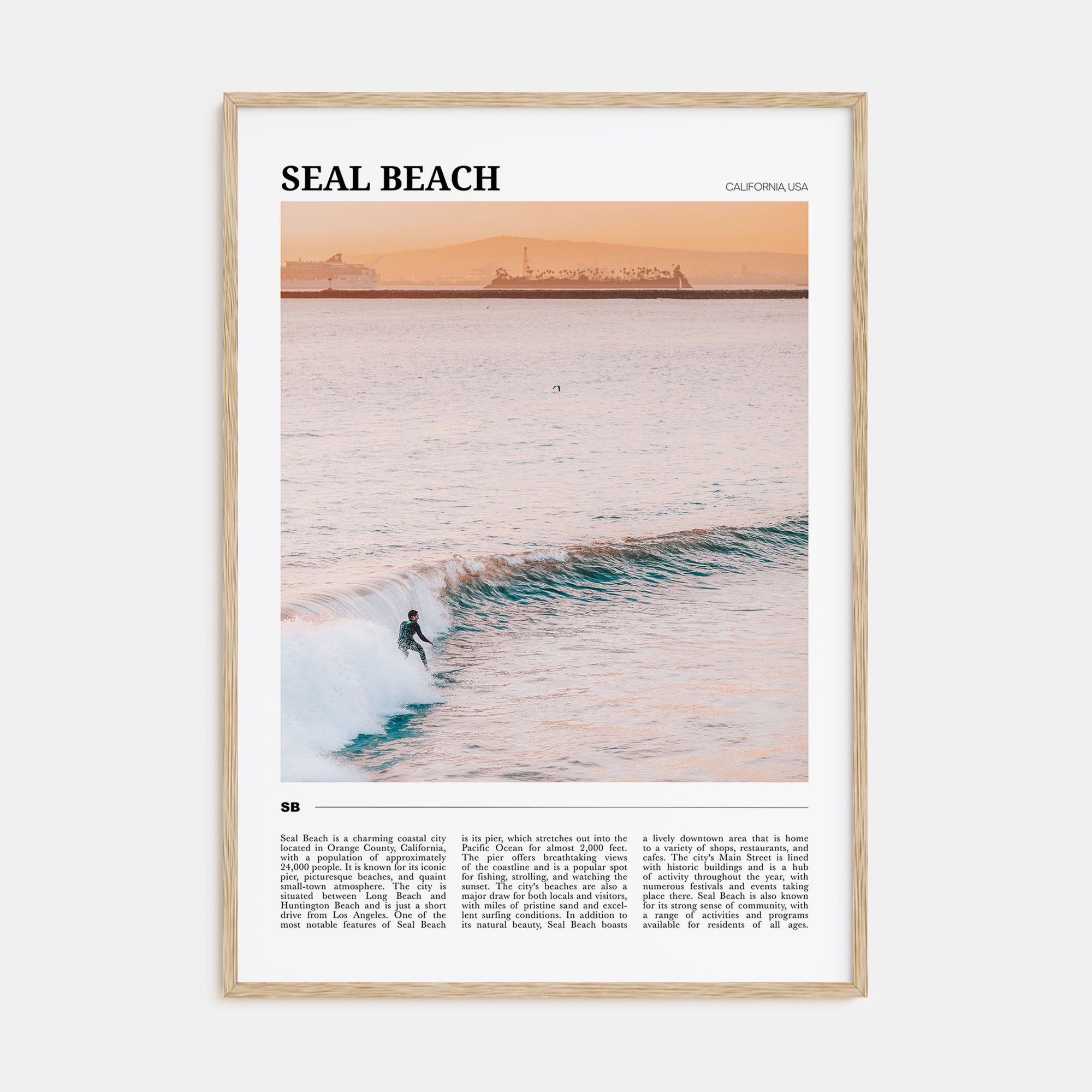Seal Beach Travel Color No 1 Poster