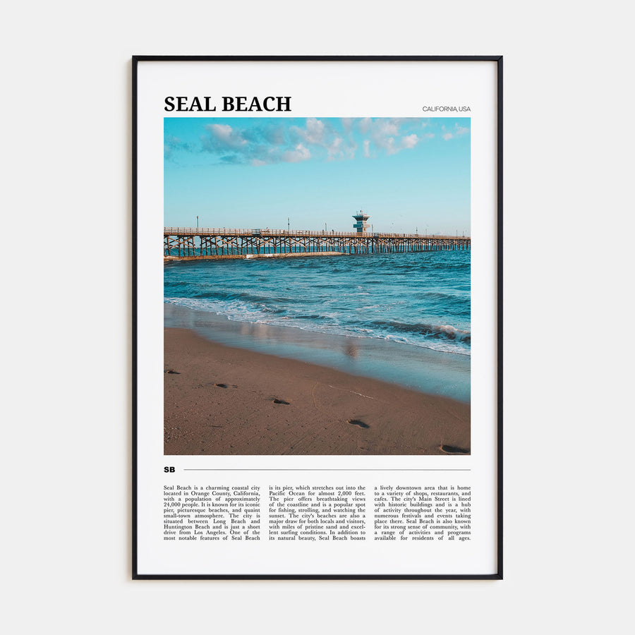 Seal Beach Travel Color No 2 Poster