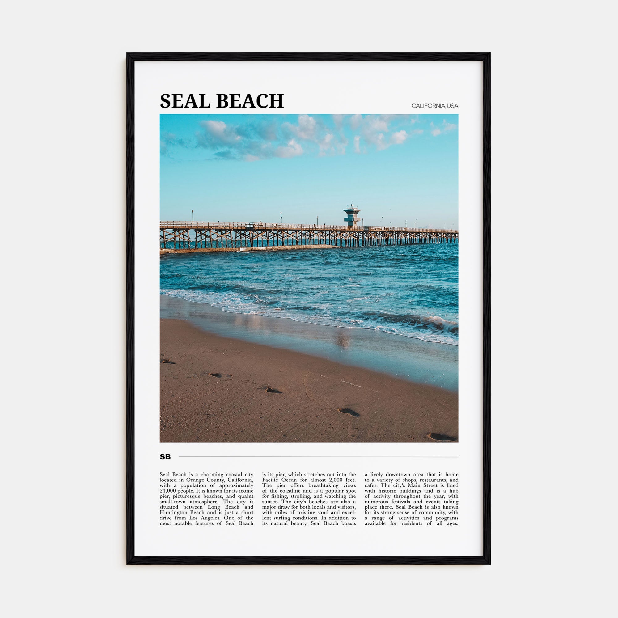 Seal Beach Travel Color No 2 Poster
