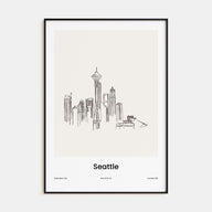 Seattle Drawn Poster