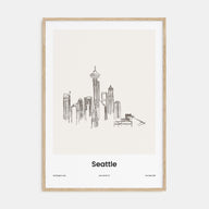 Seattle Drawn Poster