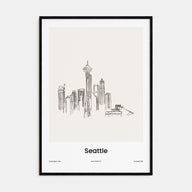 Seattle Drawn Poster