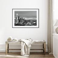Seattle Landscape B&W Poster