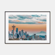 Seattle Landscape Color Poster