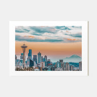 Seattle Landscape Color Poster