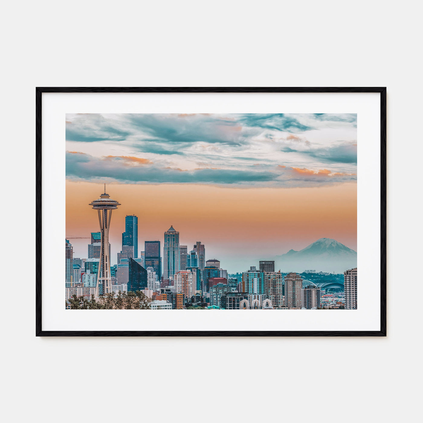 Seattle Landscape Color Poster