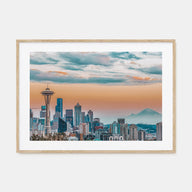Seattle Landscape Color Poster