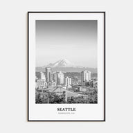 Seattle Portrait B&W No 2 Poster