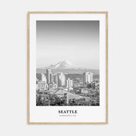 Seattle Portrait B&W No 2 Poster