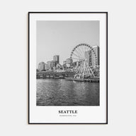 Seattle Portrait B&W No 3 Poster
