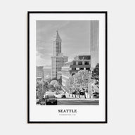 Seattle Portrait B&W No 4 Poster