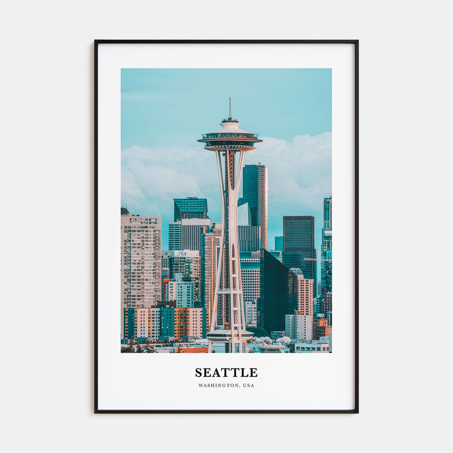 Seattle Portrait Color No 3 Poster