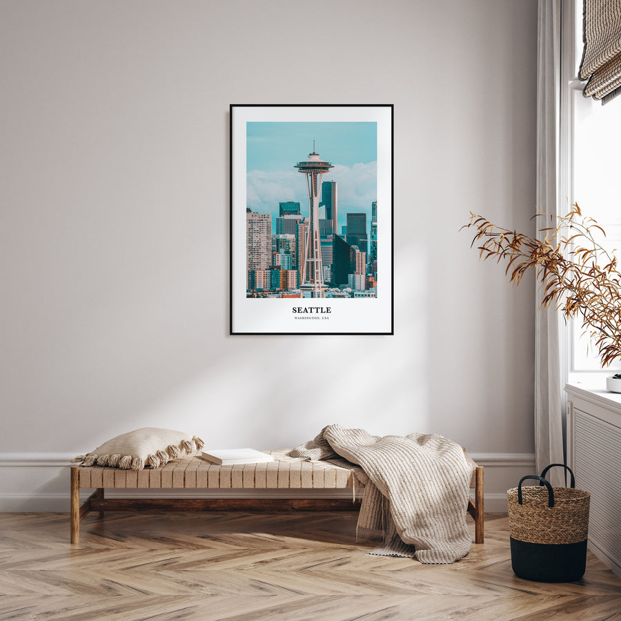Seattle Portrait Color No 3 Poster