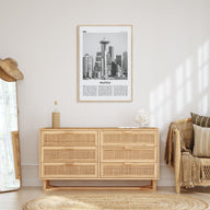Seattle Travel B&W No 2 Poster