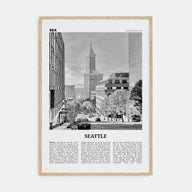 Seattle Travel B&W No 4 Poster