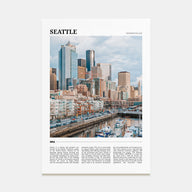 Seattle Travel Color No 1 Poster