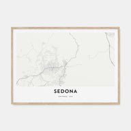 Sedona Map Landscape Poster
