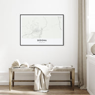 Sedona Map Landscape Poster