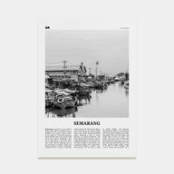 Semarang Travel B&W Poster