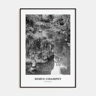 Semuc Champey Portrait B&W Poster