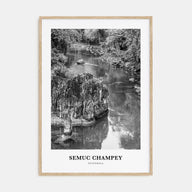 Semuc Champey Portrait B&W Poster