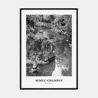 Semuc Champey Portrait B&W Poster