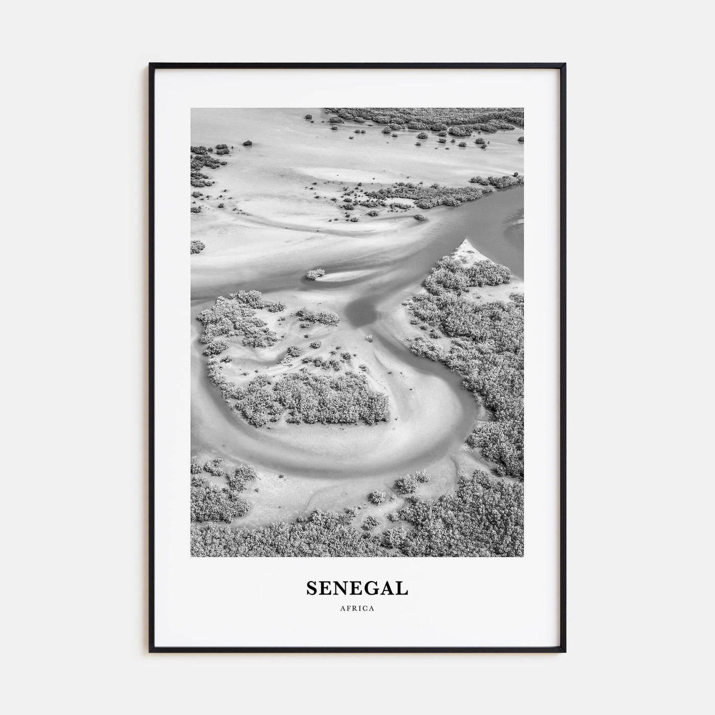 Senegal Portrait B&W Poster