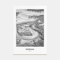 Senegal Portrait B&W Poster