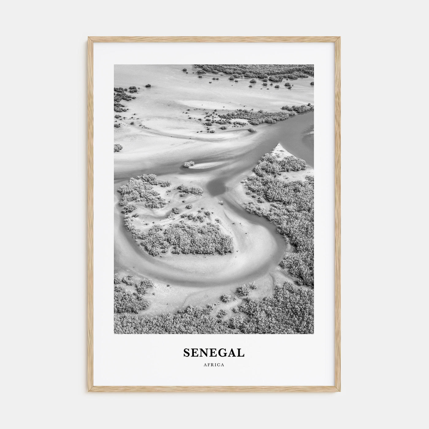 Senegal Portrait B&W Poster