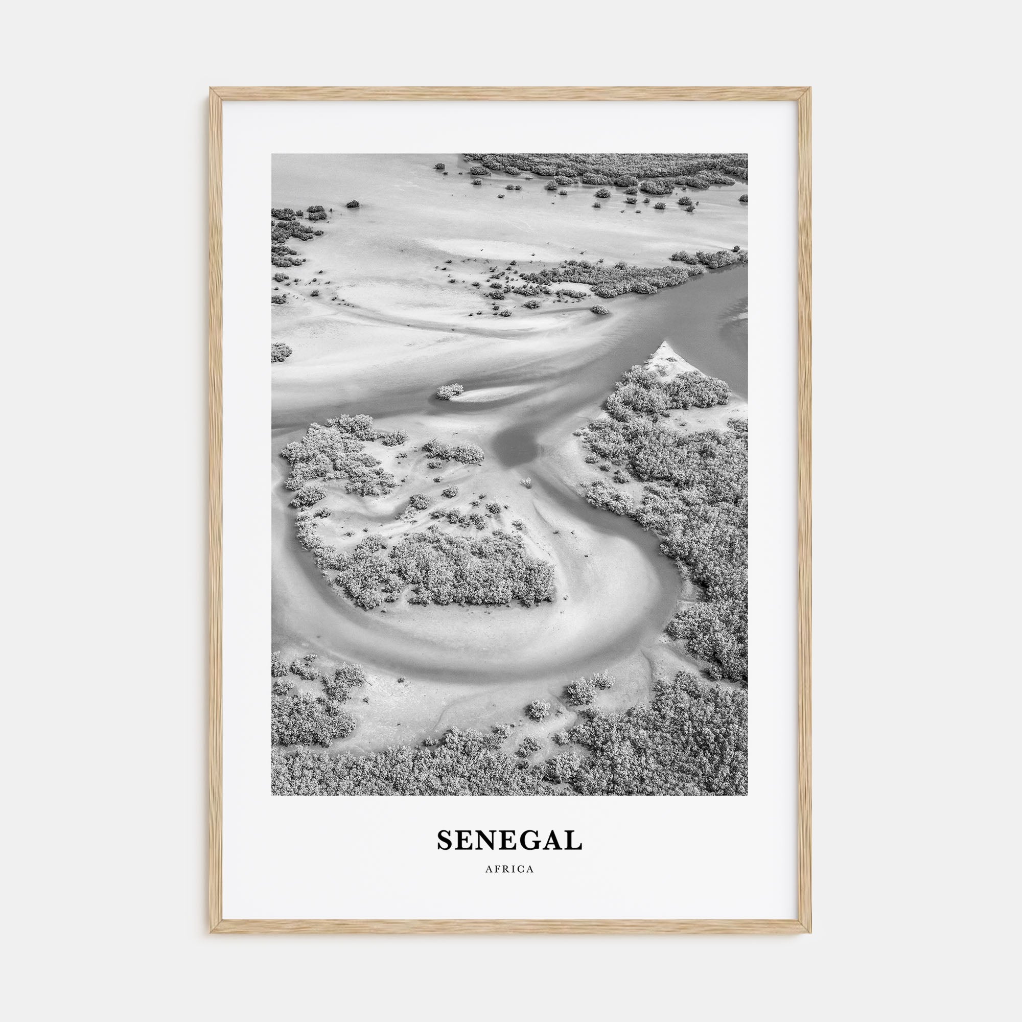 Senegal Portrait B&W Poster