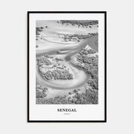 Senegal Portrait B&W Poster