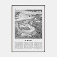 Senegal Travel B&W Poster